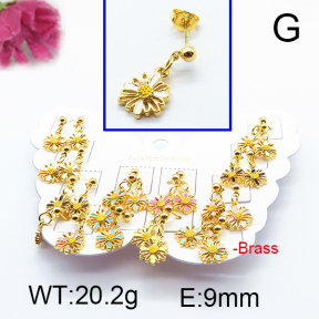 Fashion Brass Earrings  F6E301118vhmv-K01