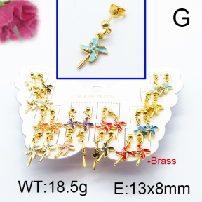Fashion Brass Earrings  F6E301119vhmv-K01