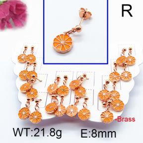 Fashion Brass Earrings  F6E301121vhmv-K01