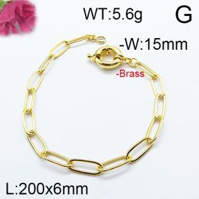 Fashion Brass Bracelet  F6B404608ahlv-J125