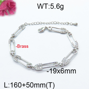 Fashion Brass Bracelet  F6B404610vhov-J125