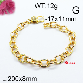 Fashion Brass Bracelet  F6B404615vhmv-J125