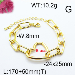 Fashion Brass Bracelet  F6B404618vhmv-J125