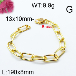 Fashion Brass Bracelet  F6B404620vhmv-J125