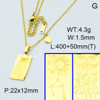 Stainless Steel Necklace  3N2001950vhha-066