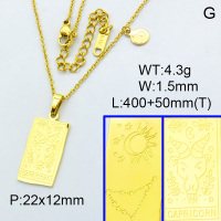 Stainless Steel Necklace  3N2001953vhha-066