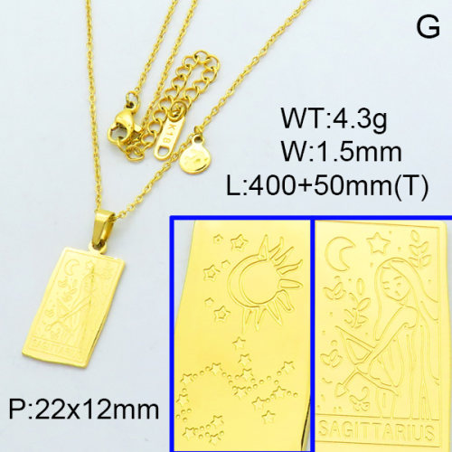 Stainless Steel Necklace  3N2001954vhha-066