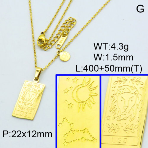 Stainless Steel Necklace  3N2001956vhha-066