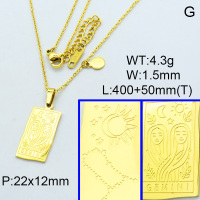 Stainless Steel Necklace  3N2001960vhha-066