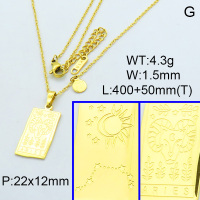 Stainless Steel Necklace  3N2001961vhha-066
