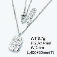 Stainless Steel Necklace  3N2001962bhbl-066