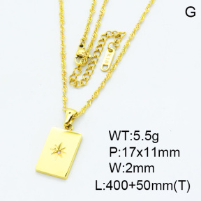 SS Necklace  3N4001974vbpb-066