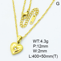 Stainless Steel Necklace  3N4001976vbpb-066