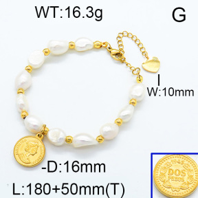 Natural Pearl Bracelet  6B3001635ahjb-900