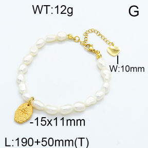 Natural Pearl Bracelet  6B3001638bhil-900