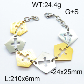 SS Bracelet 6B2002750bbov-464