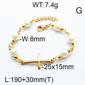 SS Bracelet 6B3001612bbov-464