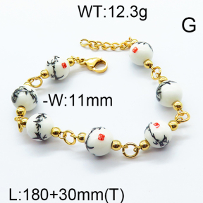 SS Bracelet 6B3001615bbov-464