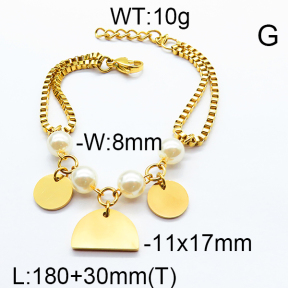 SS Bracelet 6B3001616bbov-464