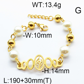 SS Bracelet 6B3001617bbov-464