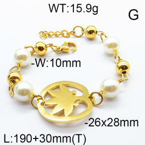 SS Bracelet 6B3001618bbov-464