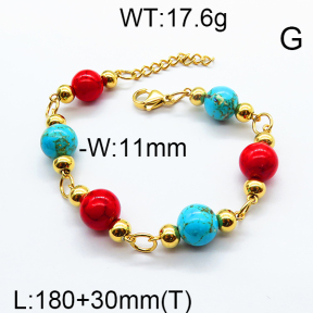 SS Bracelet 6B4002261bbov-464