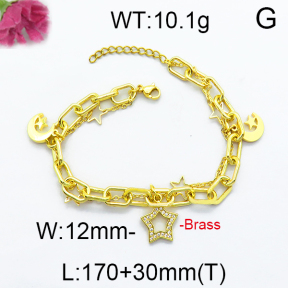 Fashion Brass Bracelet F5B400010vbpb-J71