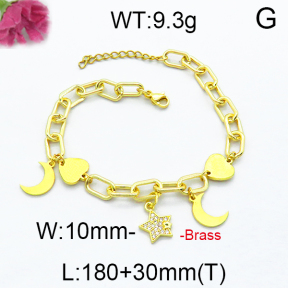 Fashion Brass Bracelet F5B400011vbpb-J71