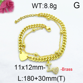 Fashion Brass Bracelet F5B400015vbpb-J71