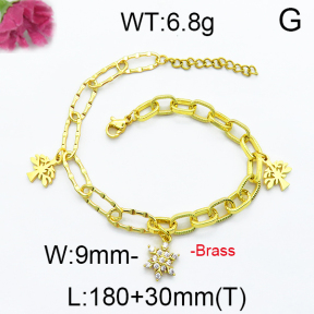 Fashion Brass Bracelet F5B400019vbpb-J71