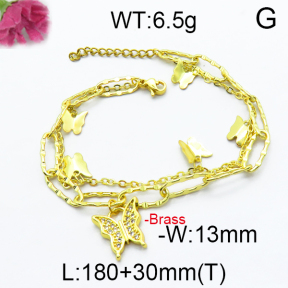 Fashion Brass Bracelet F5B400022vbpb-J71