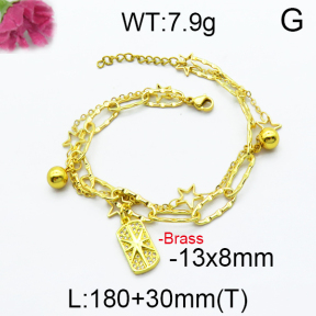 Fashion Brass Bracelet F5B400023vbpb-J71