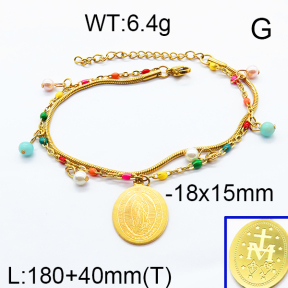 SS Bracelet  6B3001641bhbl-350