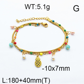 SS Bracelet  6B3001644bhbl-350