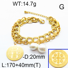 SS Bracelet  6B3001649bhva-350