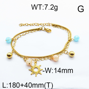 SS Bracelet  6B4002287bhbl-350