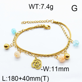 SS Bracelet  6B4002290bhbl-350