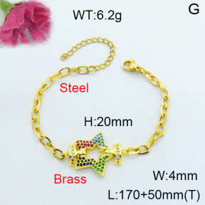 Fashion Brass Bracelet  F3B404008ahlv-J17