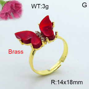 Fashion Brass Ring  F3R400373vbmb-J17