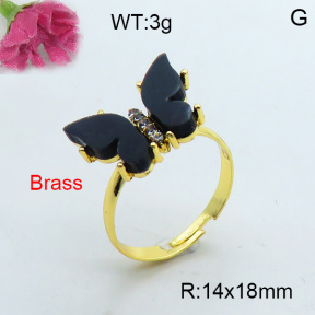 Fashion Brass Ring  F3R400374vbmb-J17