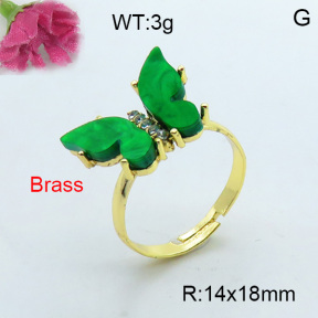 Fashion Brass Ring  F3R400375vbmb-J17