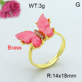 Fashion Brass Ring  F3R400378vbmb-J17