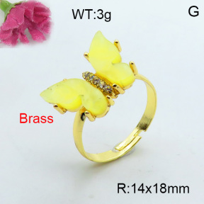 Fashion Brass Ring  F3R400379vbmb-J17