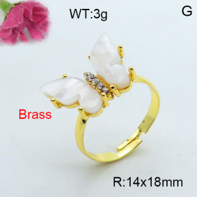 Fashion Brass Ring  F3R400380vbmb-J17