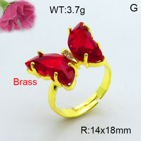 Fashion Brass Ring  F3R400381vbnb-J17