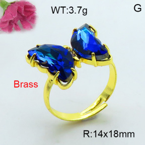 Fashion Brass Ring  F3R400382vbnb-J17