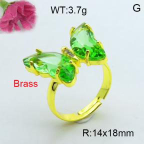 Fashion Brass Ring  F3R400383vbnb-J17
