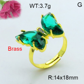 Fashion Brass Ring  F3R400385vbnb-J17