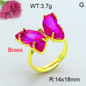 Fashion Brass Ring  F3R400388vbnb-J17