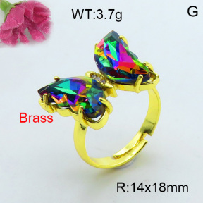 Fashion Brass Ring  F3R400389vbnb-J17
